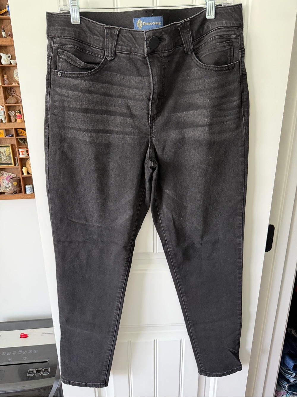 Democracy Women's Black Charcoal Ankle Jeans
